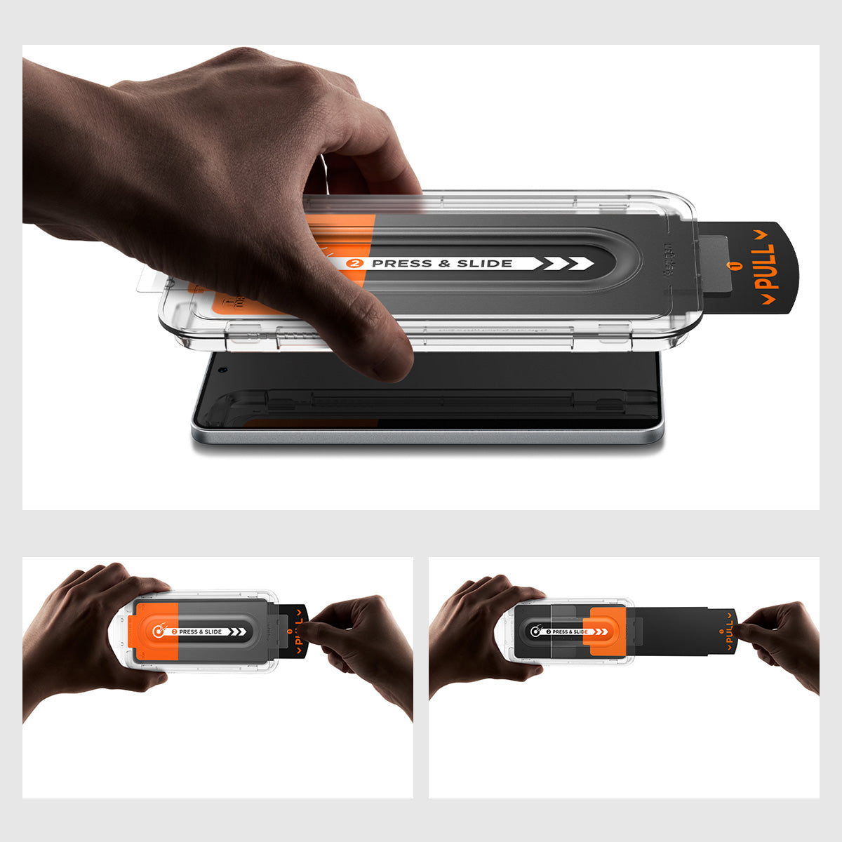 Glas + Applikator für Galaxy S25 Edge, Spigen Glas.tR EZ Fit Pro 1-Pack
