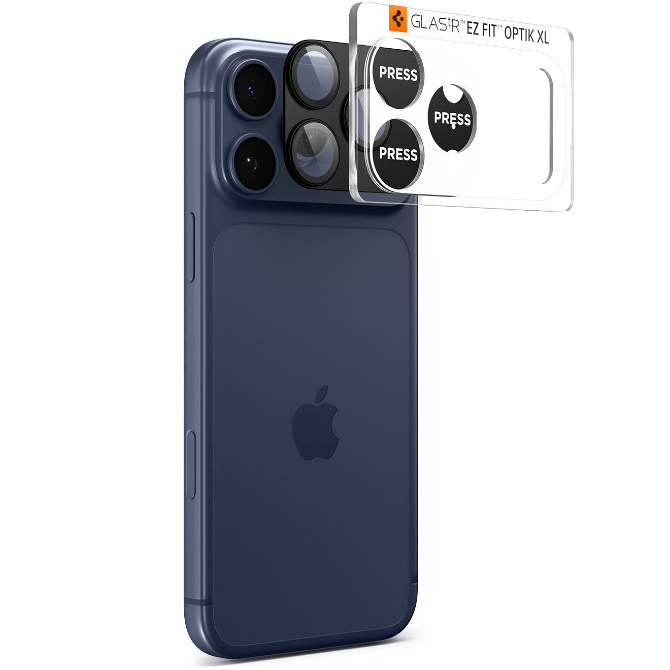 Glas für die Kamera für iPhone 17 Pro, Spigen Glas.tR Ez Fit Optik Pro XL 1-Pack, Schwarz