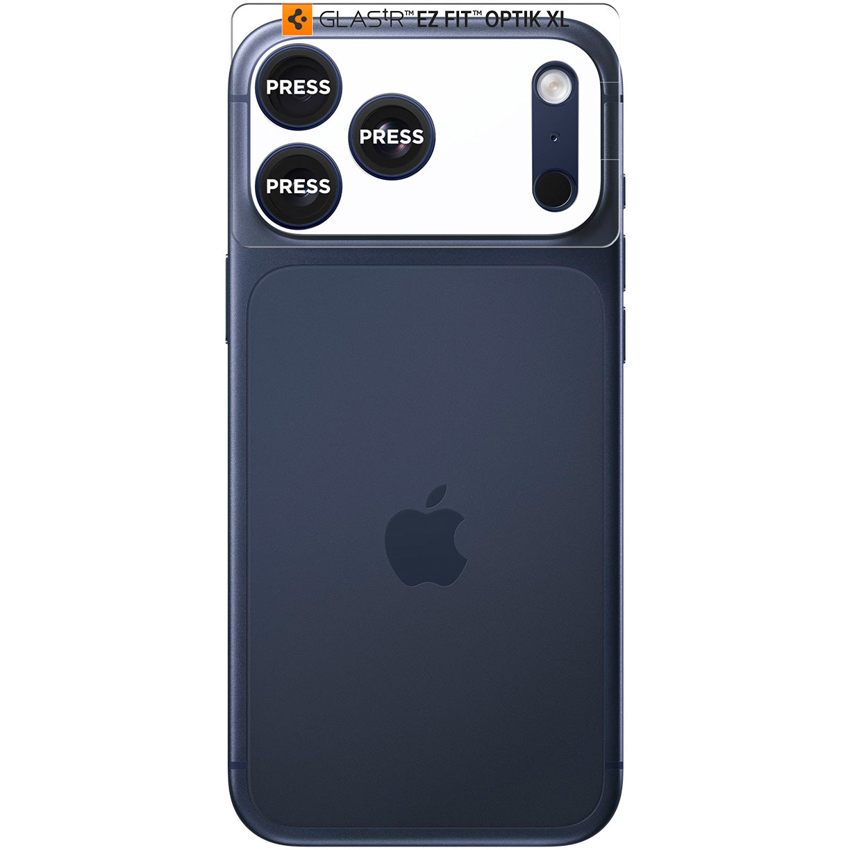 Glas für die Kamera für iPhone 17 Pro Max, Spigen Glas.tR Ez Fit Optik Pro XL 1-Pack, Dunkelblau