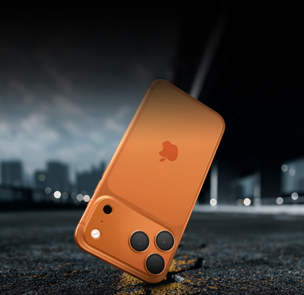 Glas für die Kamera für iPhone 17 Pro Max, Spigen Glas.tR Ez Fit Optik Pro XL 1-Pack, Orange