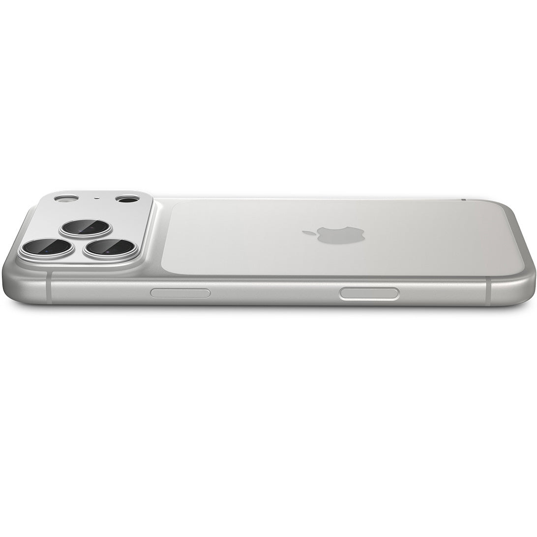 Glas für die Kamera für iPhone 17 Pro Max, Spigen Glas.tR Ez Fit Optik Pro XL 1-Pack, Silbern