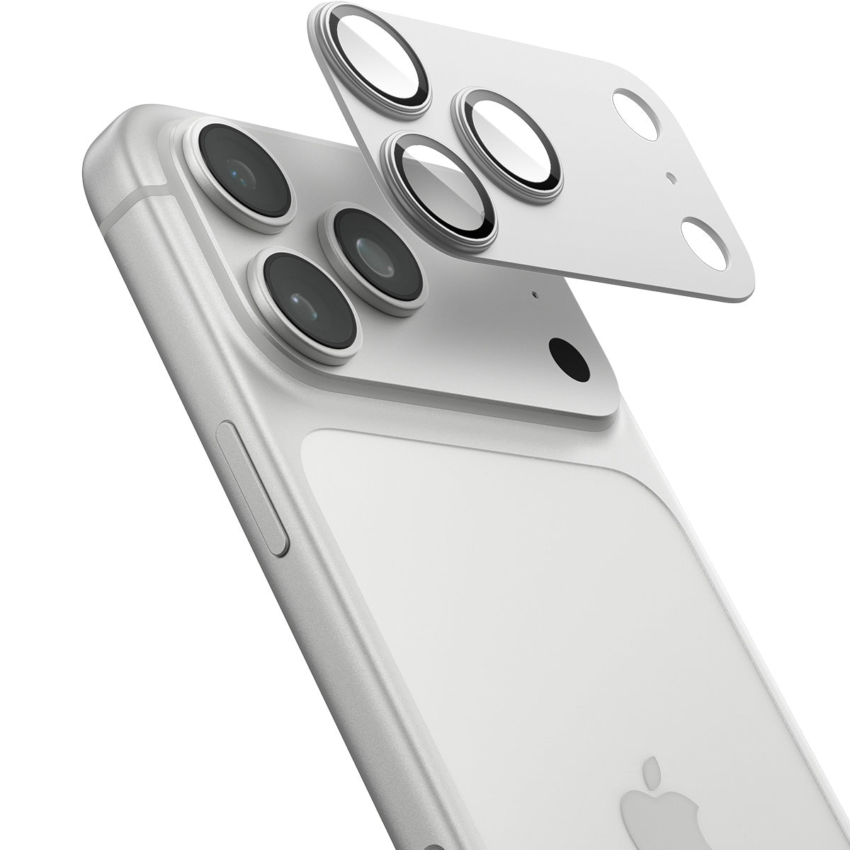 Glas für die Kamera für iPhone 17 Pro, Spigen Glas.tR Ez Fit Optik Pro XL 1-Pack, Silbern