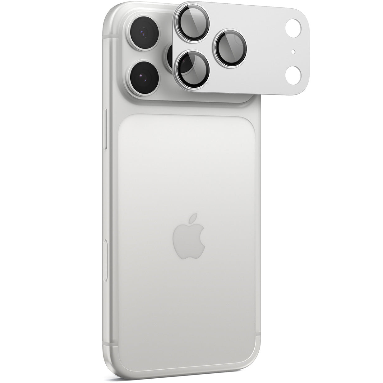 Glas für die Kamera für iPhone 17 Pro, Spigen Glas.tR Ez Fit Optik Pro XL 1-Pack, Silbern