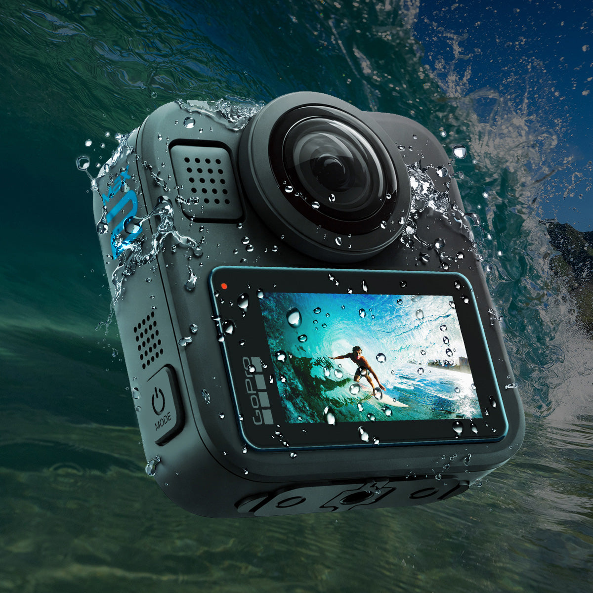 Gehärtetes Glas für GoPro MAX 2, Spigen Glas.tR Slim, 2 Stück