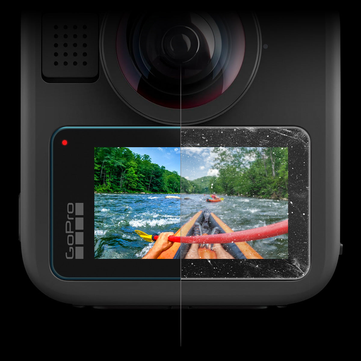 Gehärtetes Glas für GoPro MAX 2, Spigen Glas.tR Slim, 2 Stück