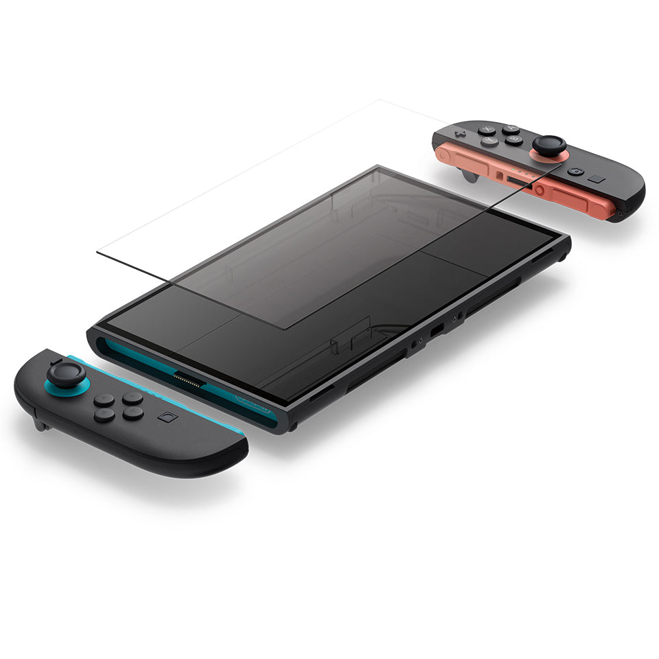 Glas für die Schutzhülle für Nintendo Switch 2, Spigen Glas.tR Slim 2-Pack, Transparent