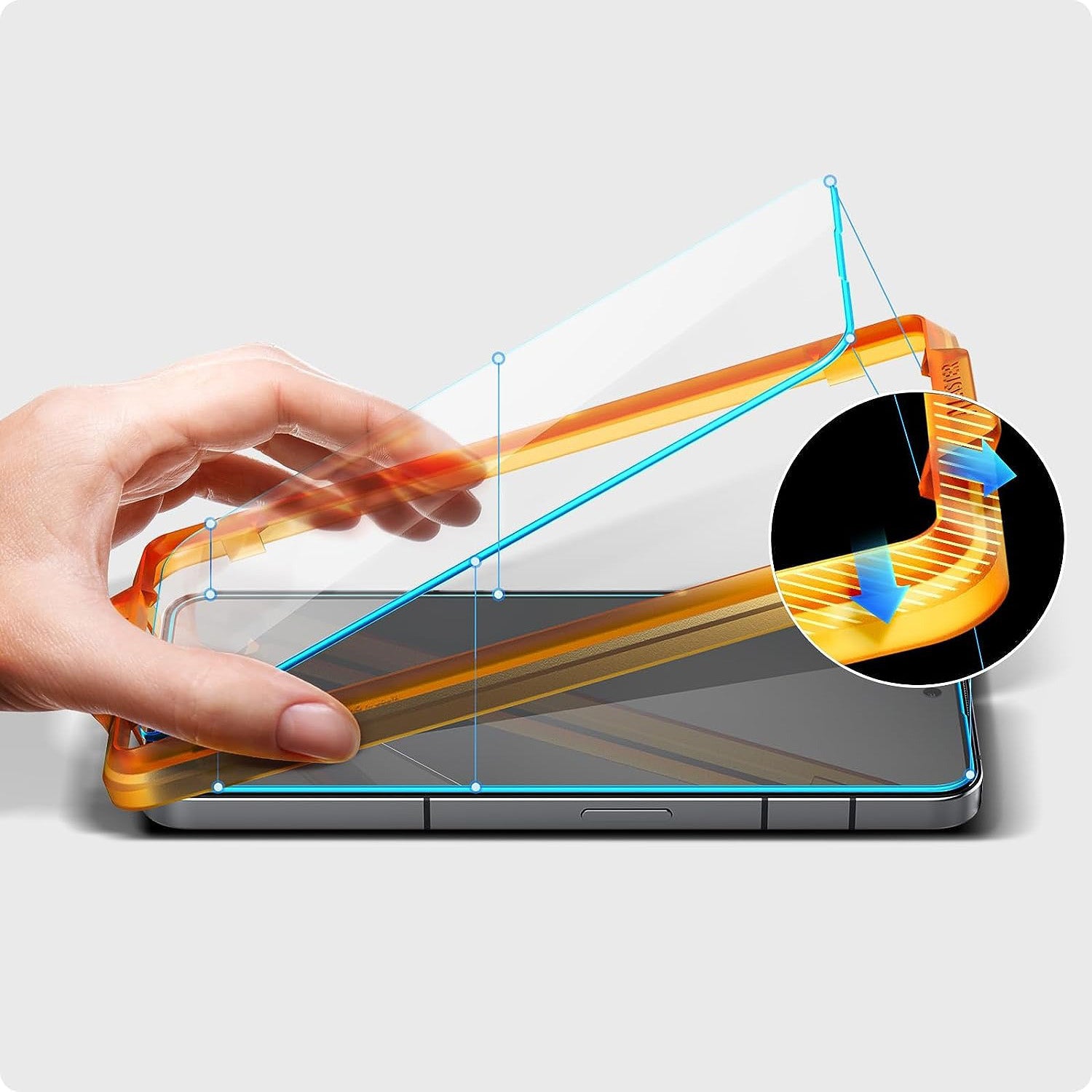 Glas für die Schutzhülle Spigen Glas.tR Slim AM 2-Pack für Nothing Phone 2