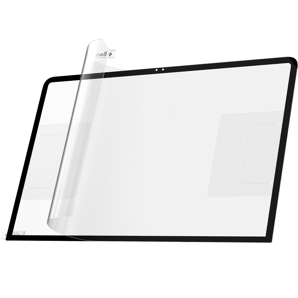 Gehärtetes Glas für MacBook Neo 13" A18 Pro 2026, Spigen Glas.tR Slim, schwarzer Rahmen