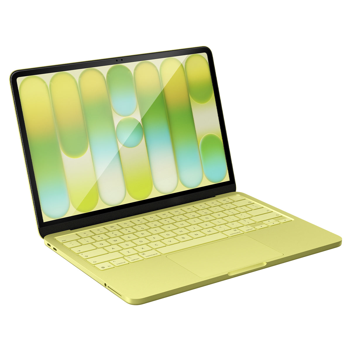 Gehärtetes Glas für MacBook Neo 13" A18 Pro 2026, Spigen Glas.tR Slim, schwarzer Rahmen