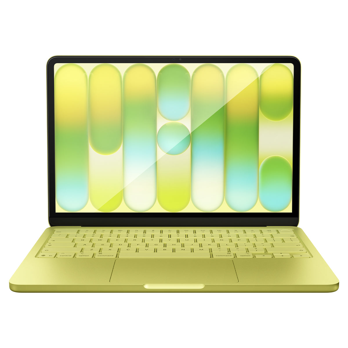 Gehärtetes Glas für MacBook Neo 13" A18 Pro 2026, Spigen Glas.tR Slim, schwarzer Rahmen