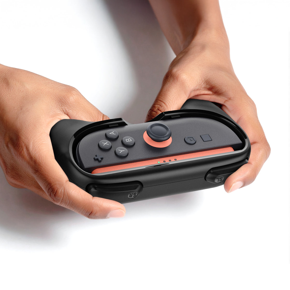 Hülle / Halterungen für Nintendo Switch 2 Controller-Pads, Spigen JoyCon Grip NS100, Schwarz
