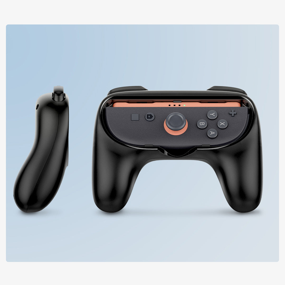 Hülle / Halterungen für Nintendo Switch 2 Controller-Pads, Spigen JoyCon Grip NS100, Schwarz
