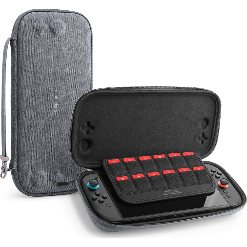 Hülle für Nintendo Switch 2, Spigen Klasden 2 Pouch, Grau