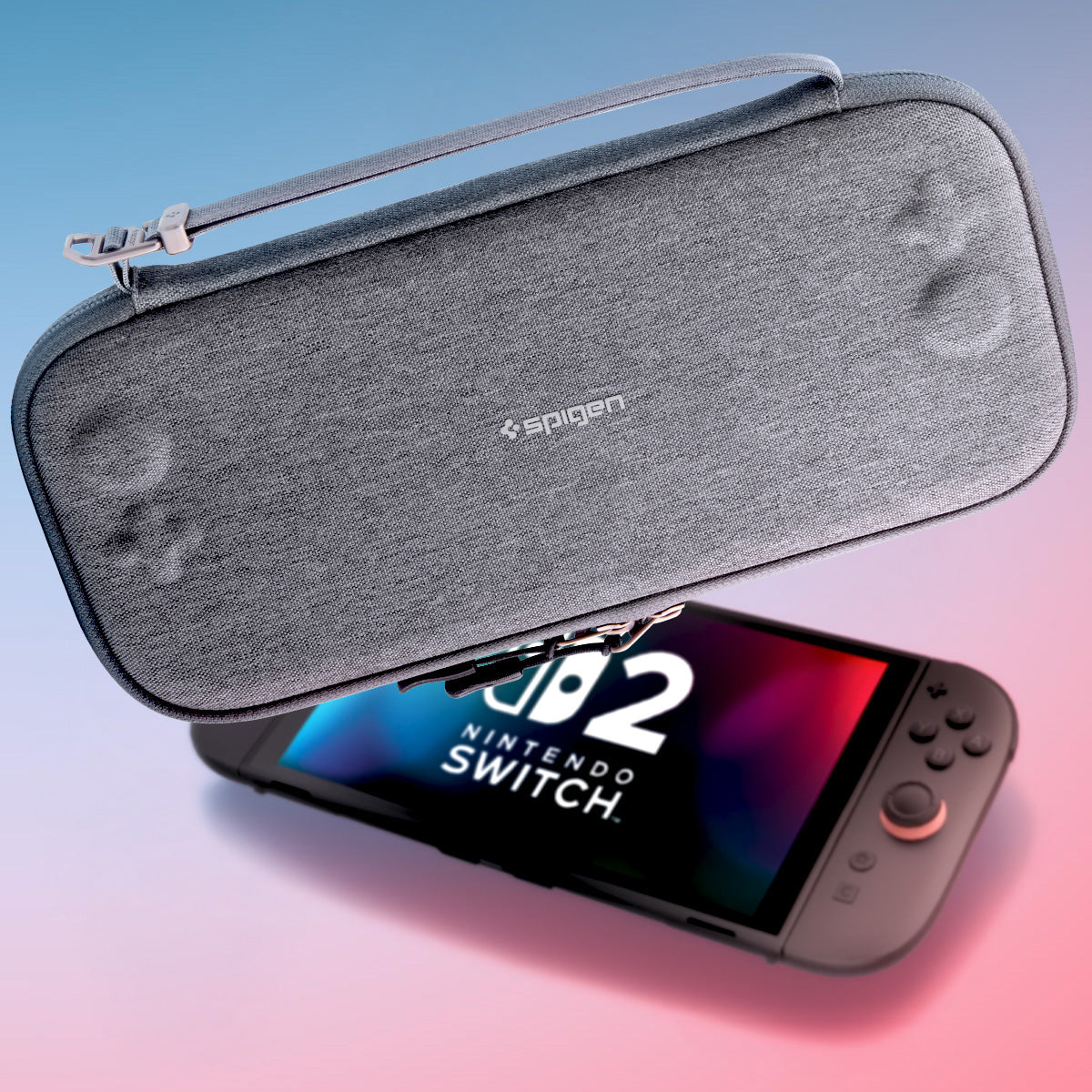 Hülle für Nintendo Switch 2, Spigen Klasden 2 Pouch, Grau