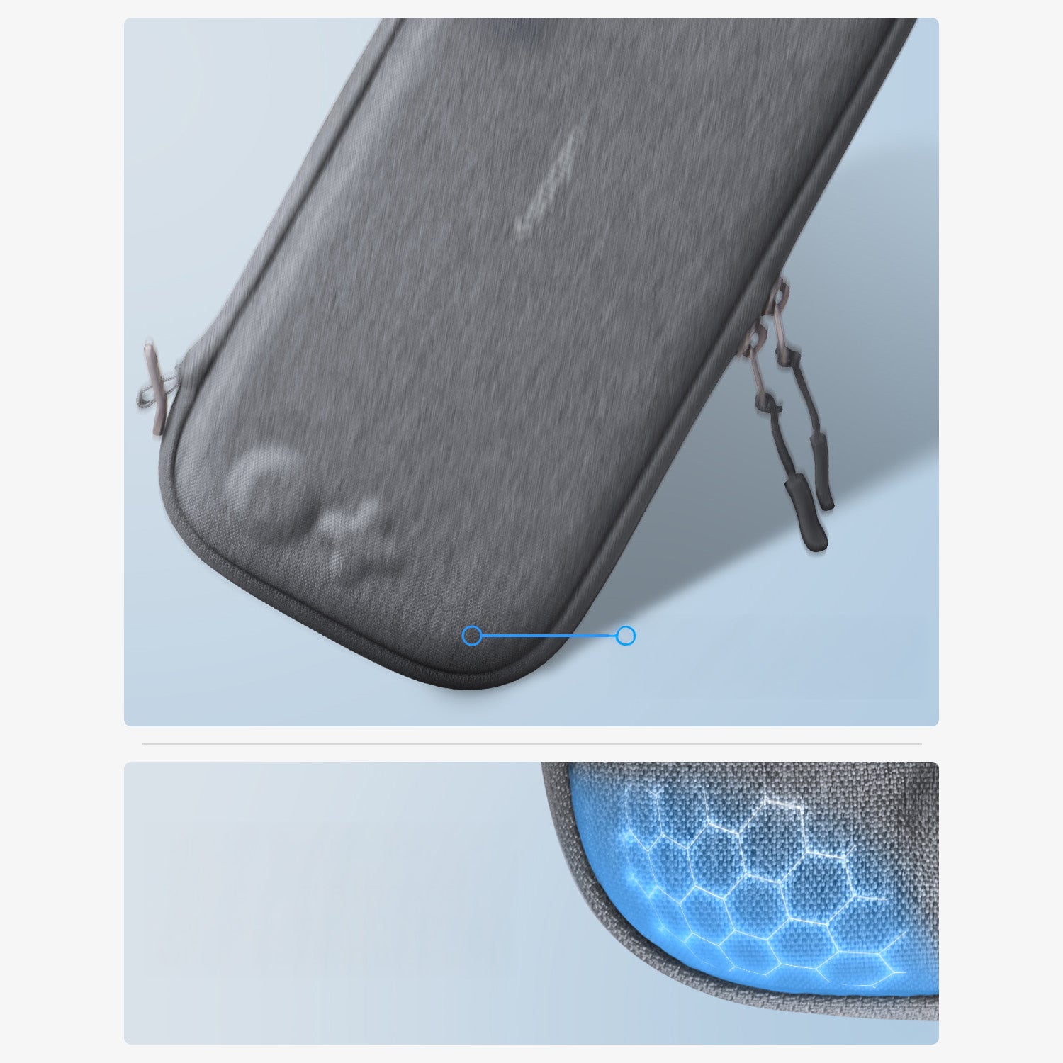 Hülle für Nintendo Switch 2, Spigen Klasden 2 Pouch, Grau