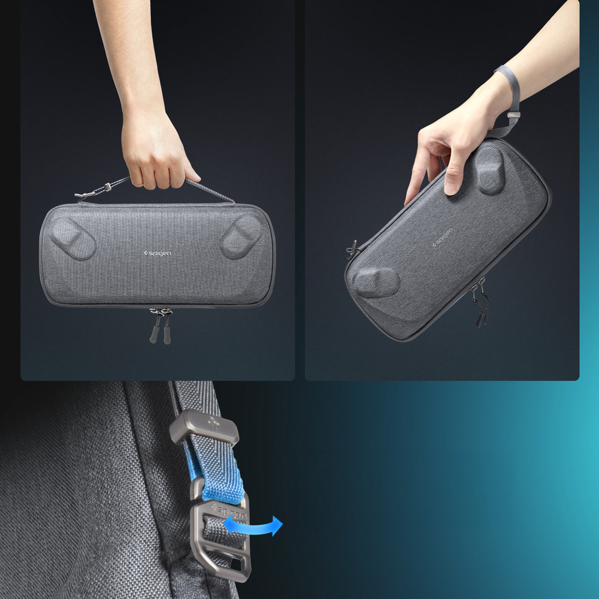 Hülle für Asus ROG Xbox Ally / Ally X, Spigen Klasden Pouch, Grau