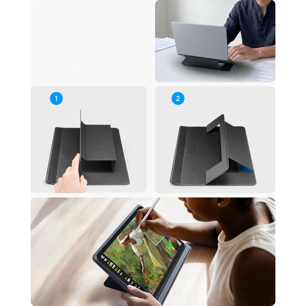Universalständer für Laptop, Tablet, Spigen Slimfold LD201-S7, Schwarz
