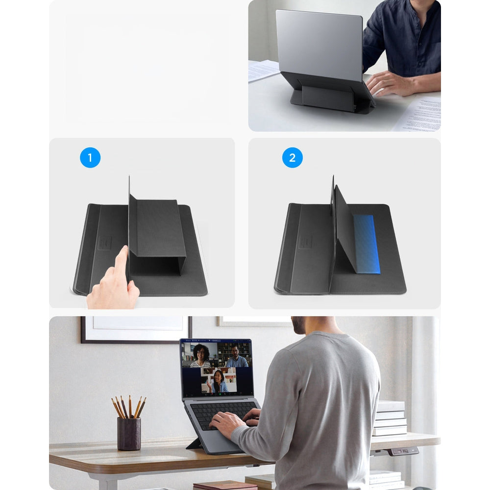 Universalständer für Laptop, Tablet, Spigen Slimfold LD201-S7, Schwarz