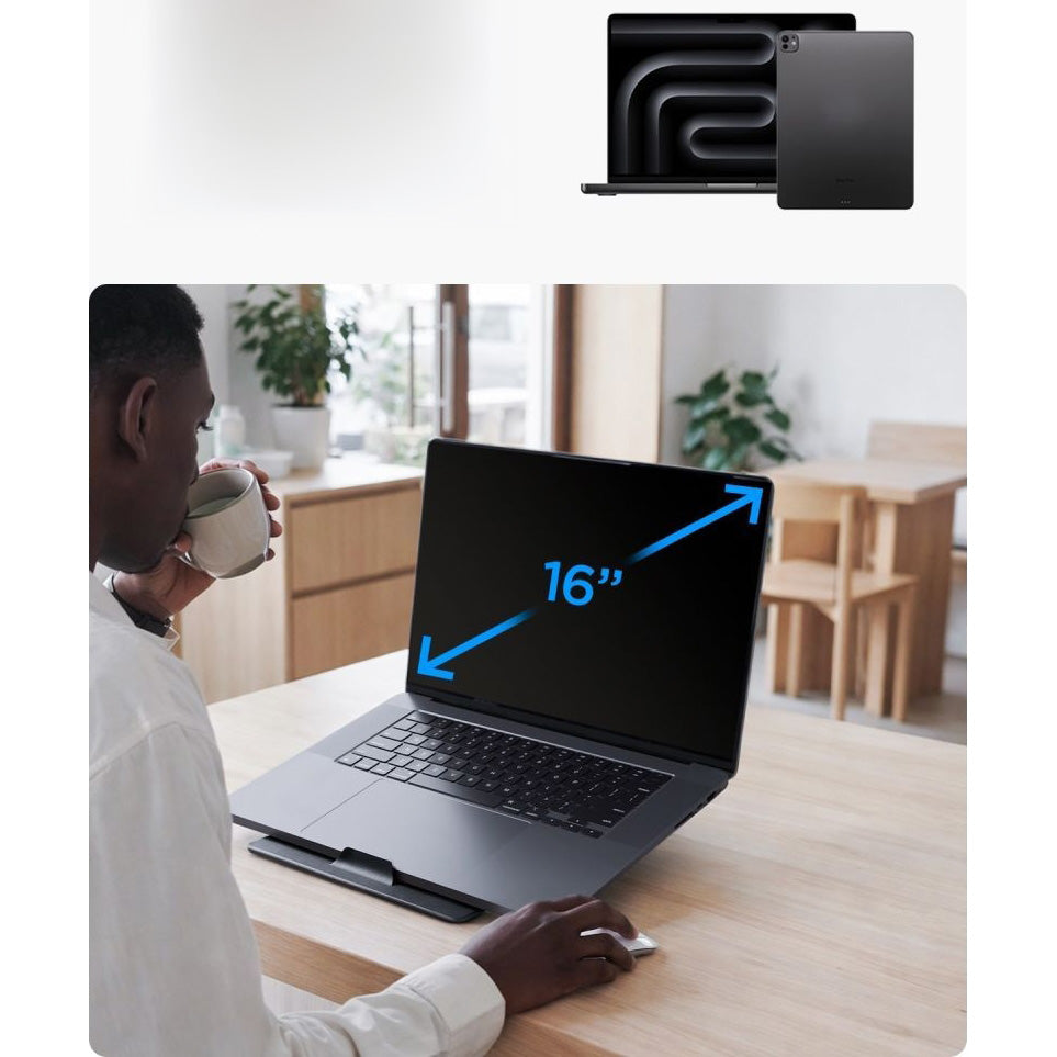 Universalständer für Laptop, Tablet, Spigen Slimfold LD201-S8, Schwarz