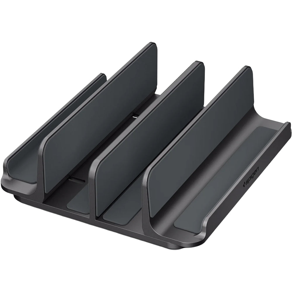 Höhenverstellbarer Vertikalständer für Laptop, Tablet und Smartphone, Spigen Vertical Stand LD208S4, Silbern