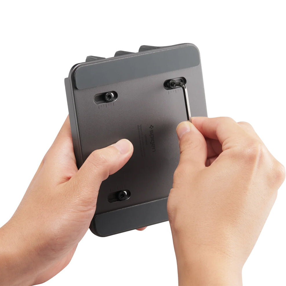 Höhenverstellbarer Vertikalständer für Laptop, Tablet und Smartphone, Spigen Vertical Stand LD208S4, Silbern