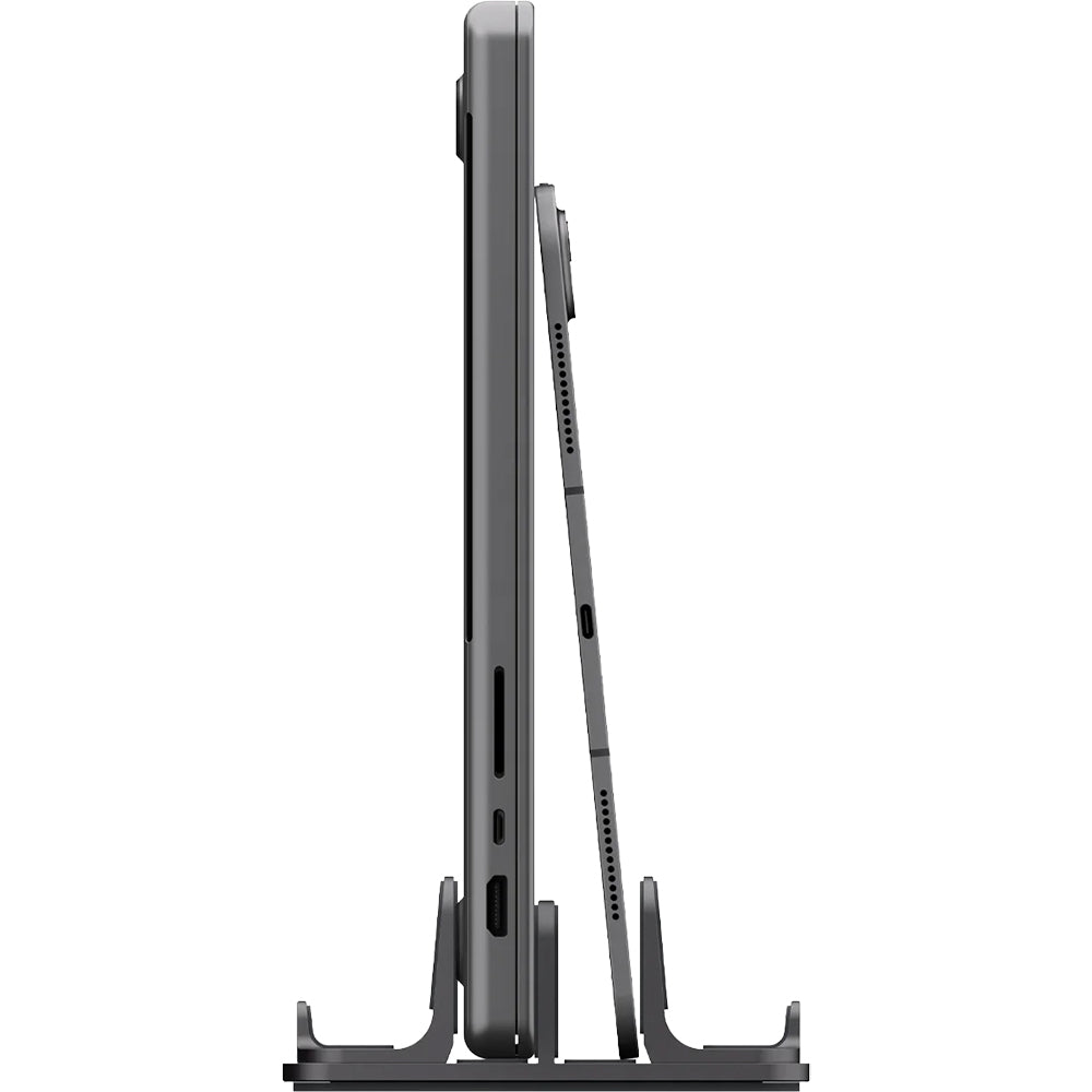 Höhenverstellbarer Vertikalständer für Laptop, Tablet und Smartphone, Spigen Vertical Stand LD208S4, Silbern