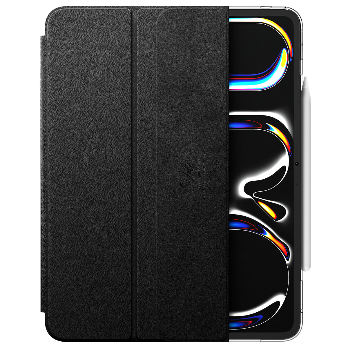 Schutzhülle für iPad Pro 13 2025/2024, Spigen Liquid Air Folio, Schwarz