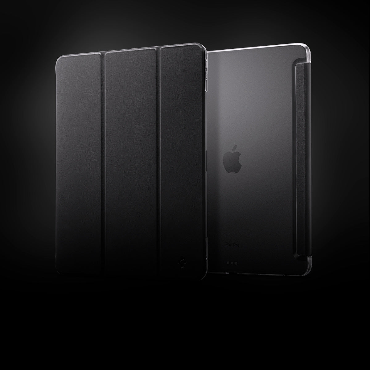 Schutzhülle für iPad Pro 13 2025/2024, Spigen Liquid Air Folio, Schwarz