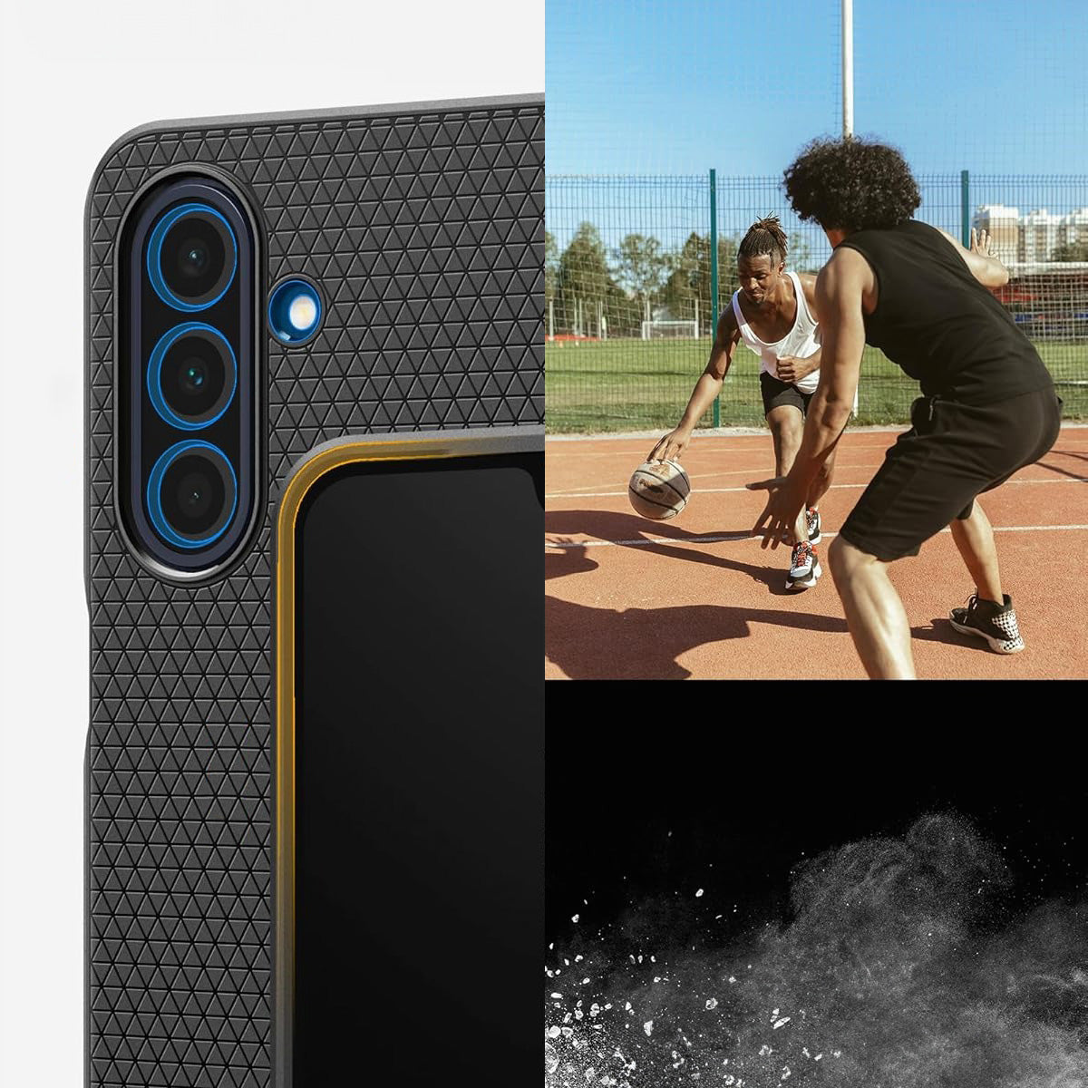 Handyhülle für Galaxy A26 5G, Spigen Liquid Air, Schwarz