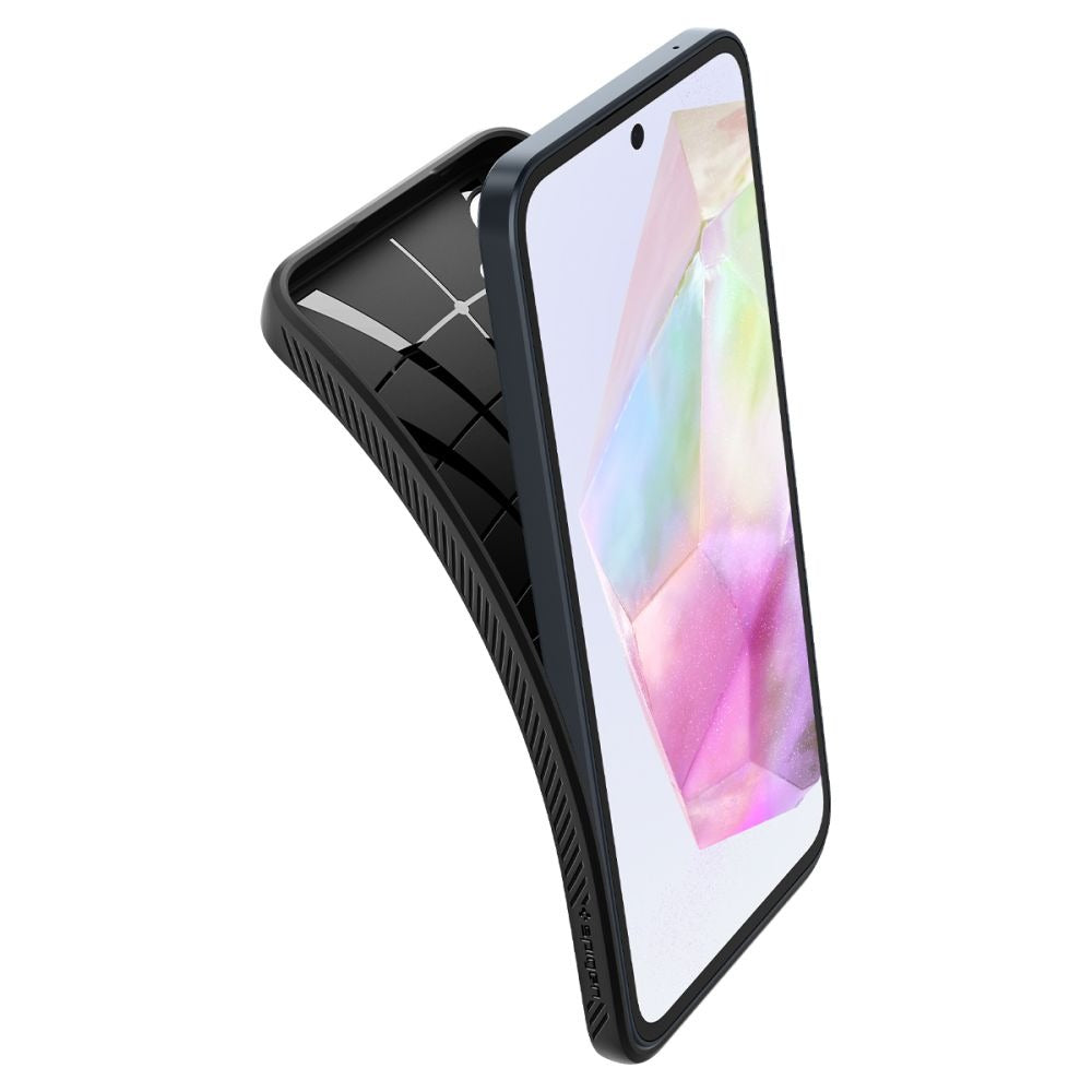 Schutzhülle für Galaxy A35 5G, Spigen Liquid Air, Schwarz