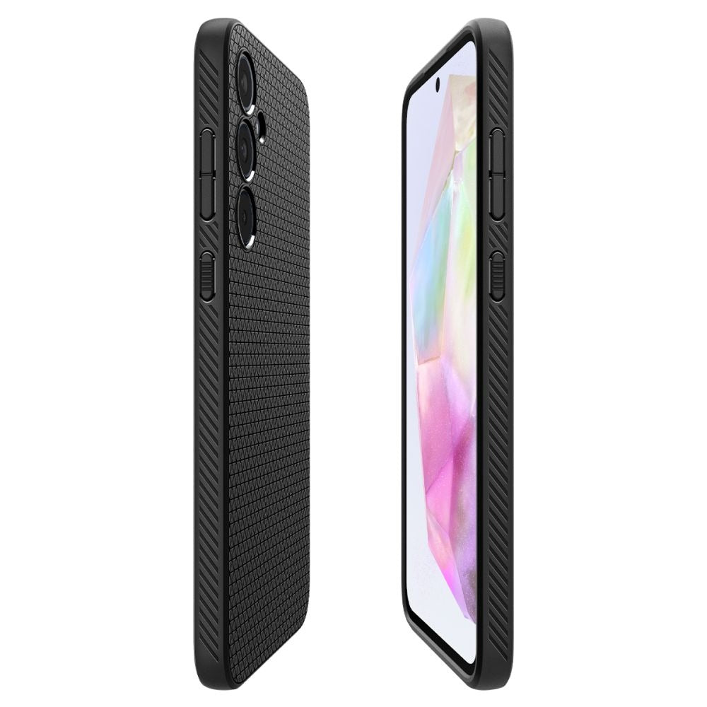 Schutzhülle für Galaxy A35 5G, Spigen Liquid Air, Schwarz