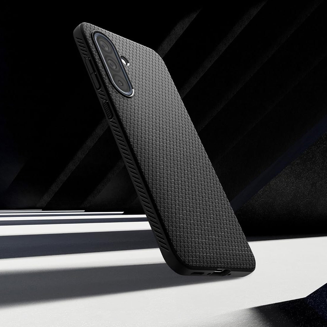 Handyhülle für Galaxy A36 5G, Spigen Liquid Air, Schwarz