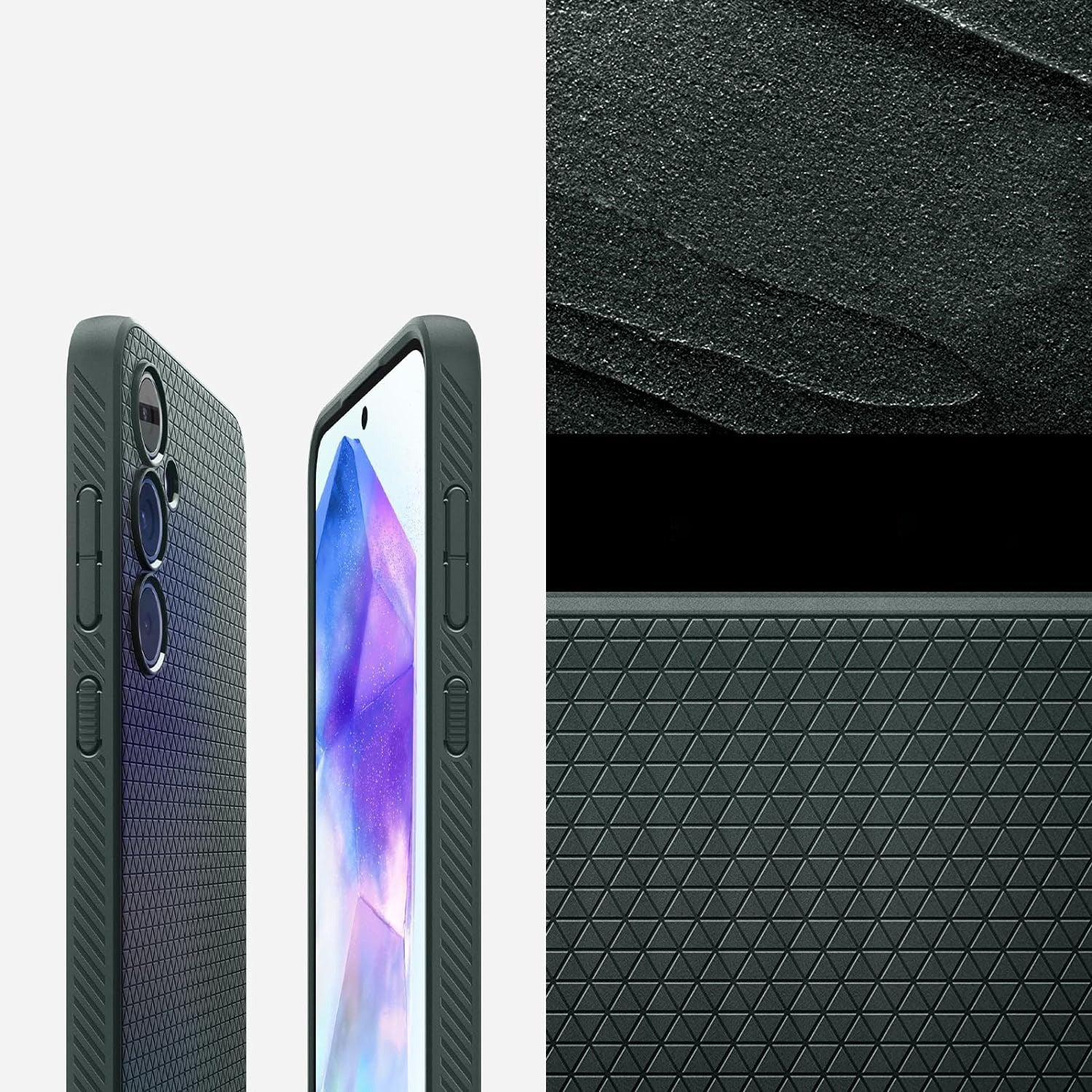 Schutzhülle für Galaxy A55 5G, Spigen Liquid Air, Grün