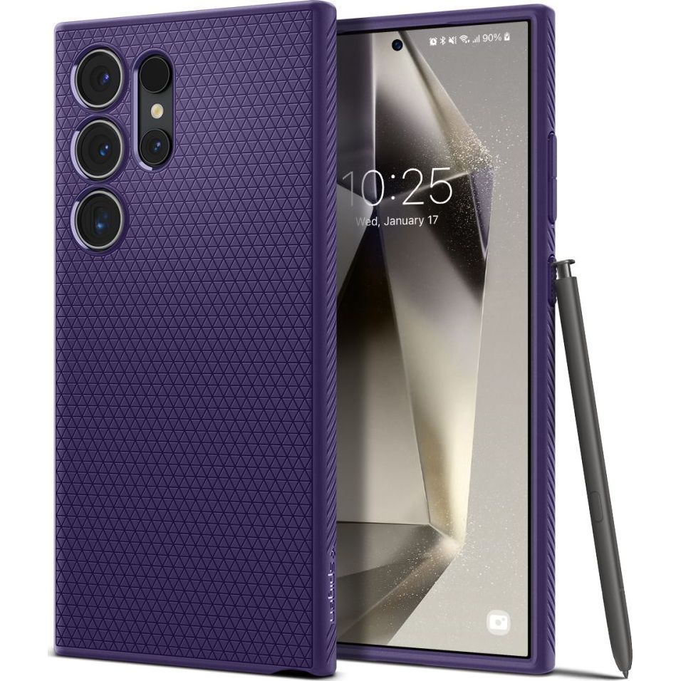 Schutzhülle für Galaxy S24 Ultra, Spigen Liquid Air, Violett