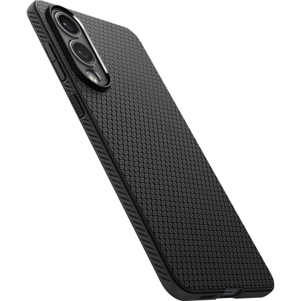 Handyhülle für Galaxy S25 Edge, Spigen Liquid Air, Schwarz