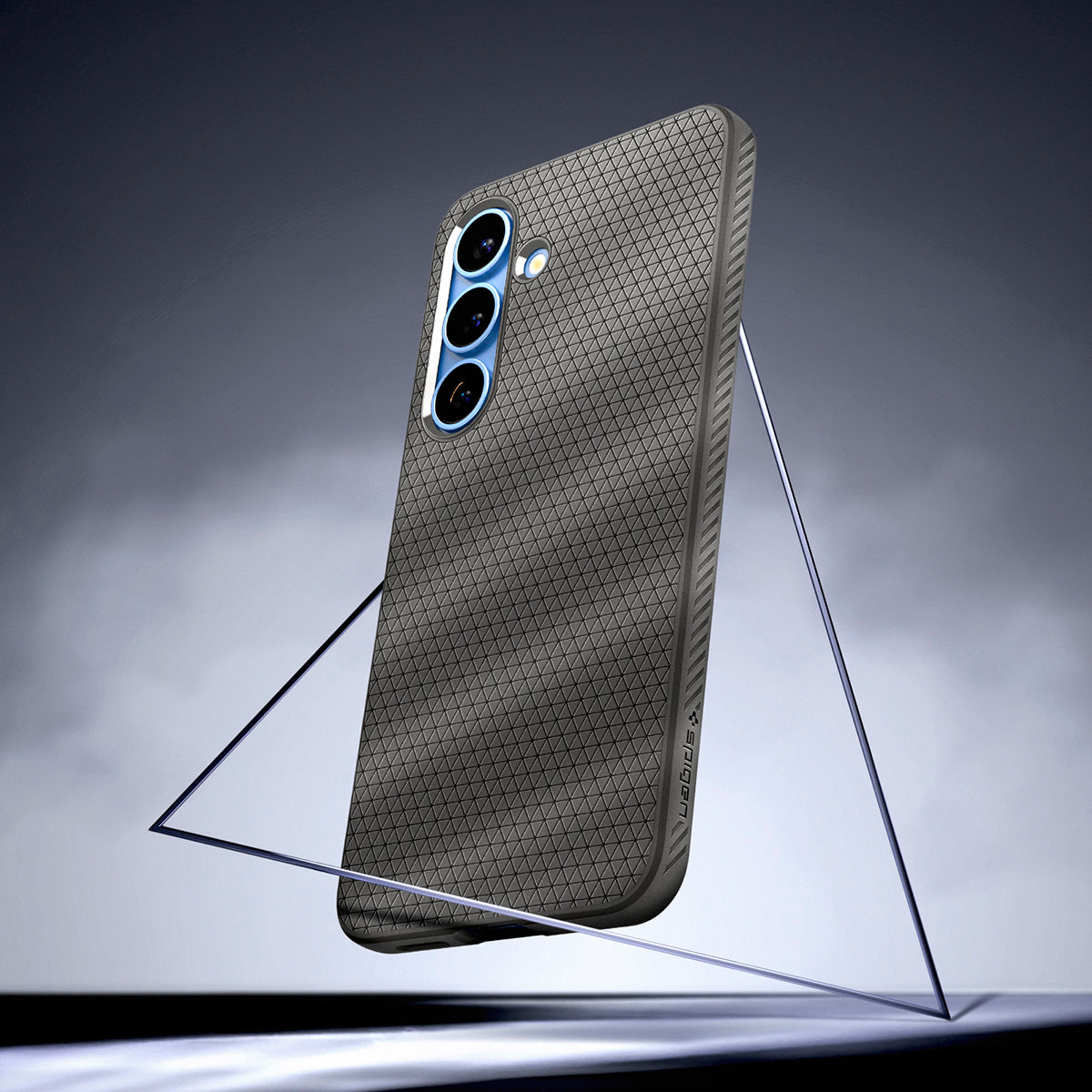 Handyhülle für Galaxy S25, Spigen Liquid Air, Grau
