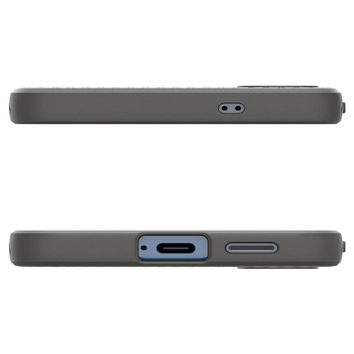 Handyhülle für Galaxy S25, Spigen Liquid Air, Grau