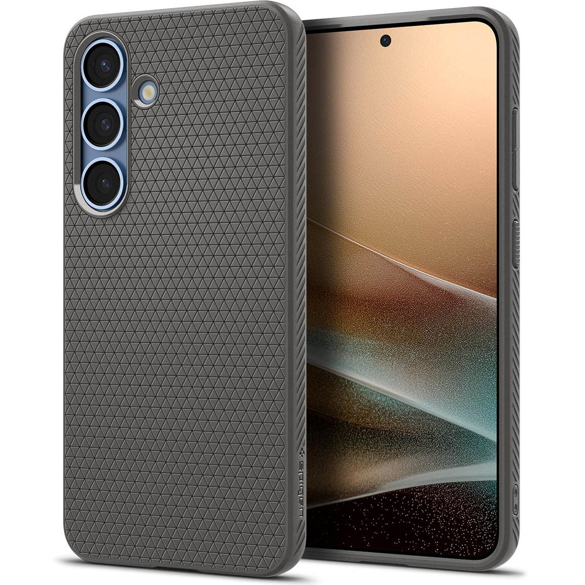 Handyhülle für Galaxy S25, Spigen Liquid Air, Grau