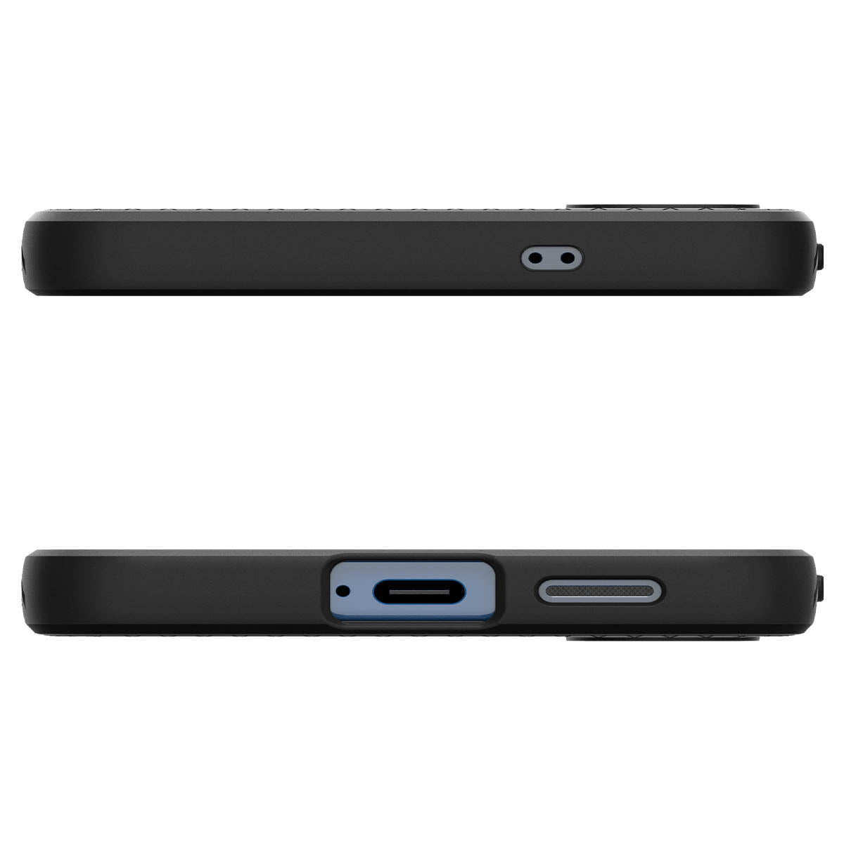 Handyhülle für Galaxy S25, Spigen Liquid Air, Schwarz