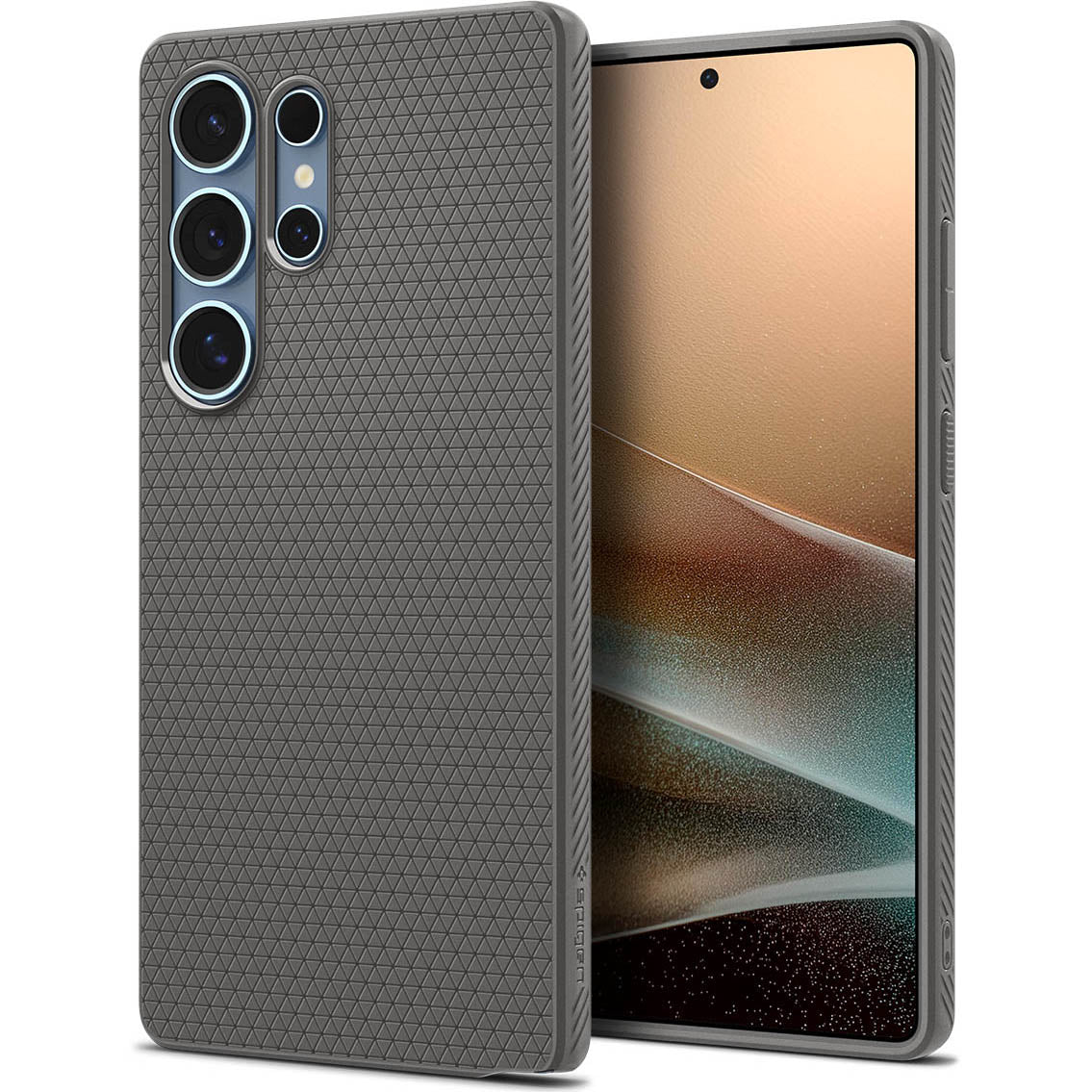 Handyhülle für Galaxy S25 Ultra, Spigen Liquid Air, Grau
