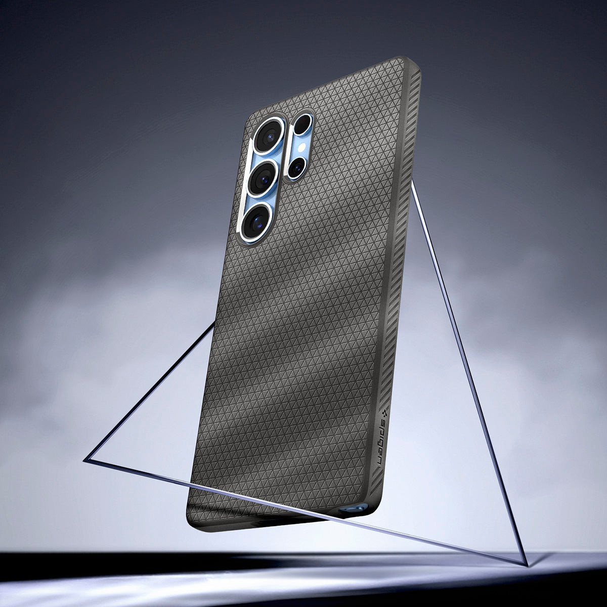 Handyhülle für Galaxy S25 Ultra, Spigen Liquid Air, Grau