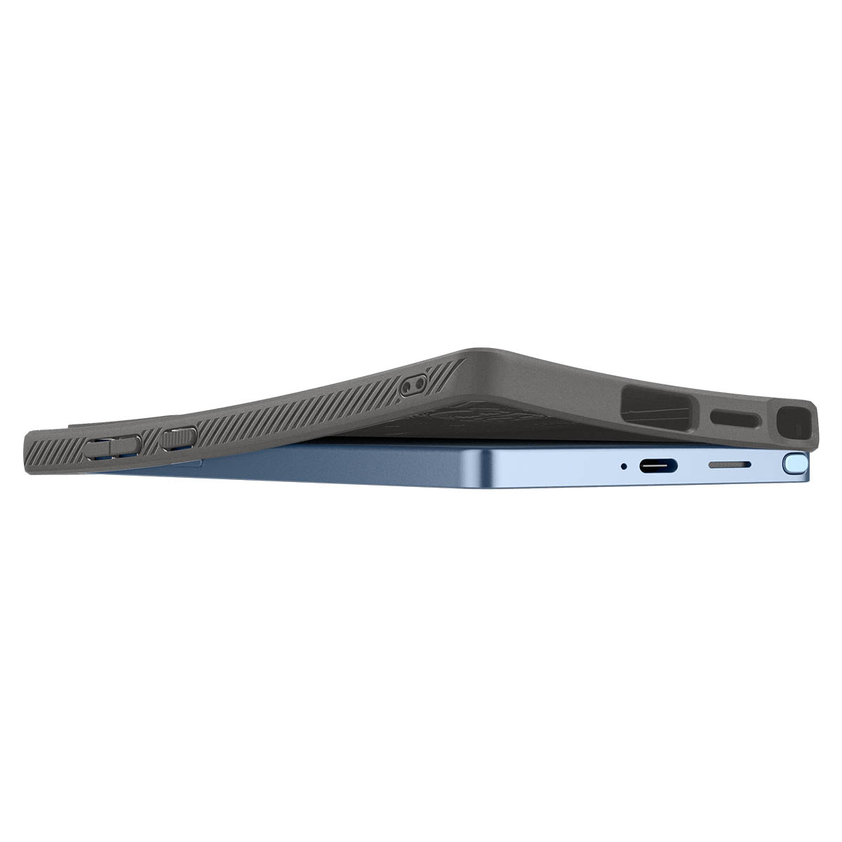 Handyhülle für Galaxy S25 Ultra, Spigen Liquid Air, Grau
