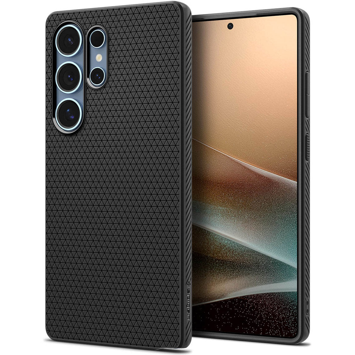 Handyhülle für Galaxy S25 Ultra, Spigen Liquid Air, Schwarz