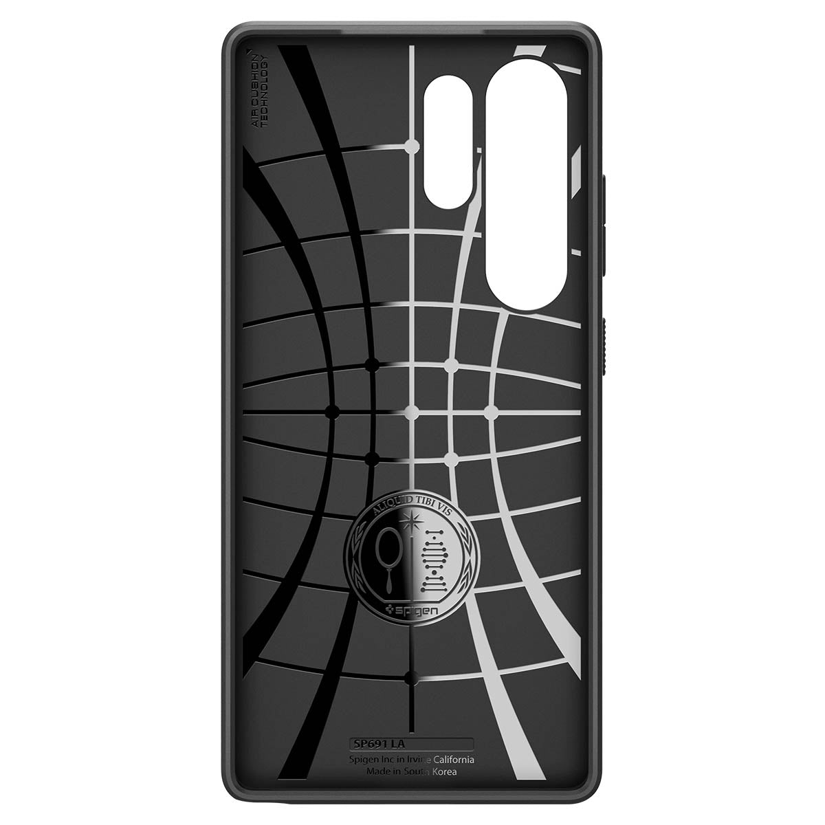 Handyhülle für Galaxy S25 Ultra, Spigen Liquid Air, Schwarz