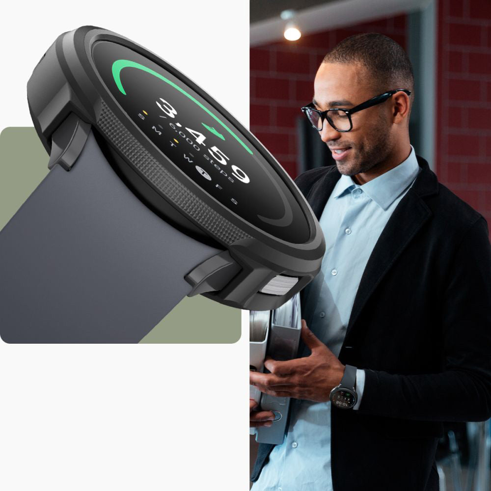 Schutzhülle Spigen Liquid Air für Galaxy Watch 6 44mm, Schwarz