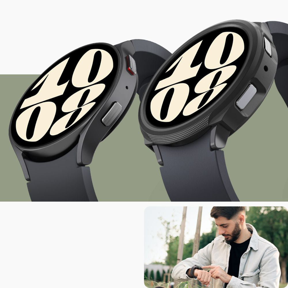 Schutzhülle Spigen Liquid Air für Galaxy Watch 6 44mm, Schwarz