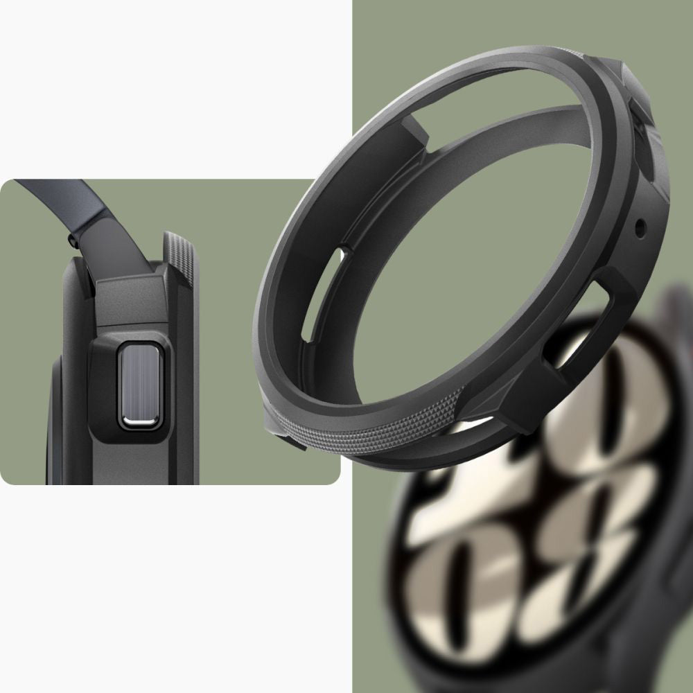 Schutzhülle Spigen Liquid Air für Galaxy Watch 6 44mm, Schwarz