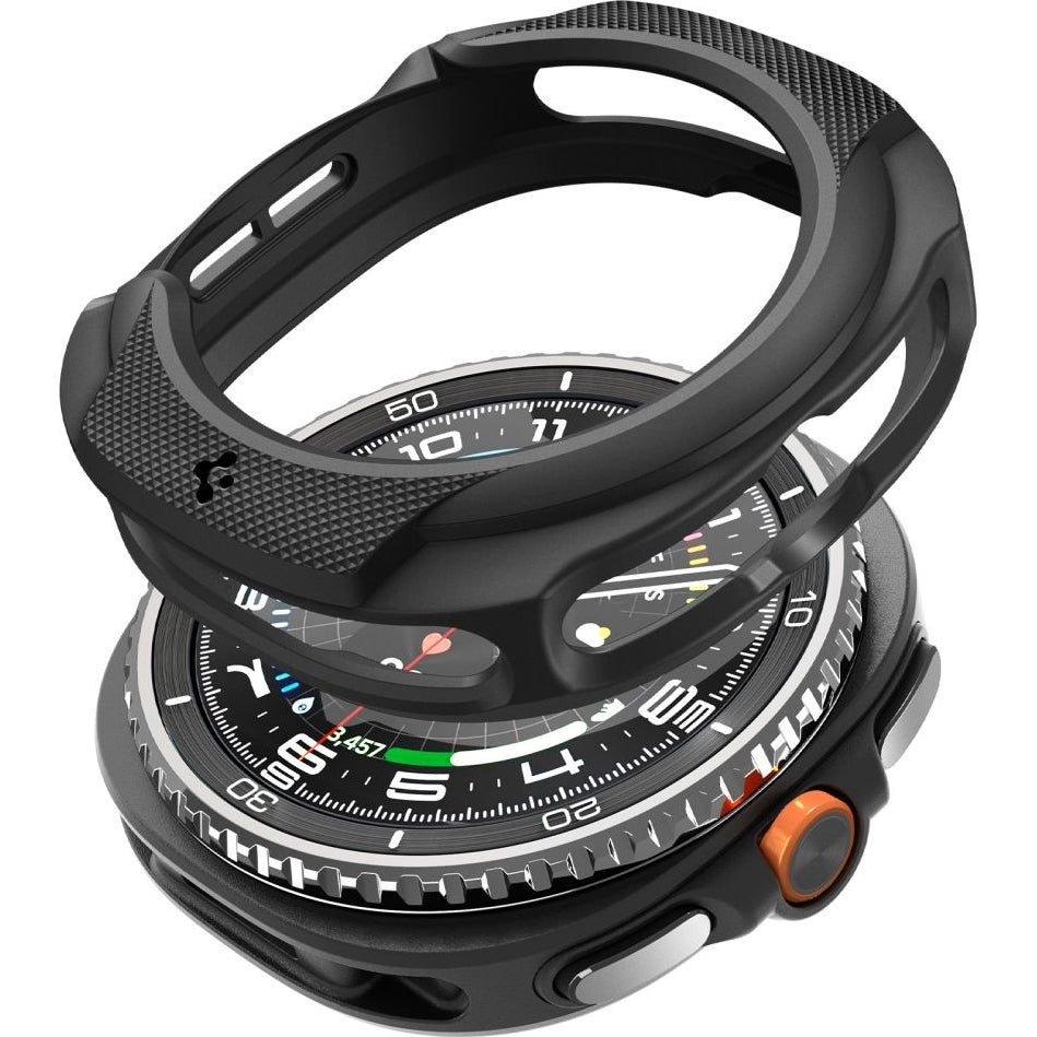 Hülle für Galaxy Watch 8 Classic 46 mm, Spigen Liquid Air, Schwarz