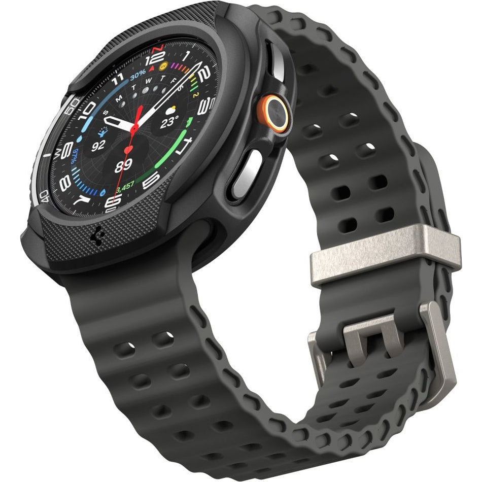 Hülle für Galaxy Watch 8 Classic 46 mm, Spigen Liquid Air, Schwarz