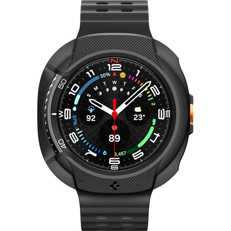 Hülle für Galaxy Watch 8 Classic 46 mm, Spigen Liquid Air, Schwarz